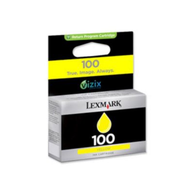 Lexmark 100 Ink Cartridge, Yellow Single Pack, 14N0902E